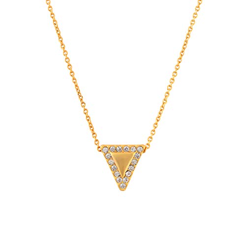 Collier chaîne de clavicule or mat femme pendentif triangle mode