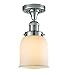 Innovations 517-1CH-PC-G51 1 Light Semi-Flush Mount, Polished Chrome