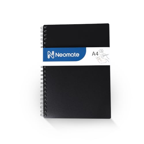 Image of Neomate Artists Spiro Bound Sketch Book | Spiral | A4 Size, 120 Pages, 110 GSM | Ideal for Students and Adults, Home, School, Students, Beginners, Professional Drawing, Sketching, Mandala Art
