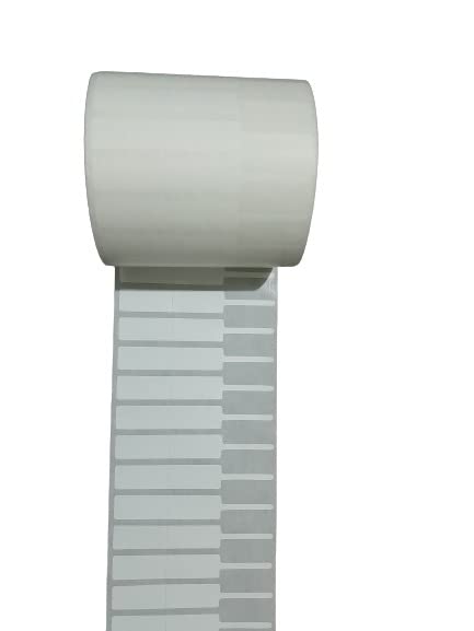 Kagaz - Polyestyer Jewellery Barcode Tags 81mm X 12mm - 2500 Stickers | Tail Right Side | Use Ribbon to Print | for Tsc, Sato, Zebra, Tvse and Other Label Printers |