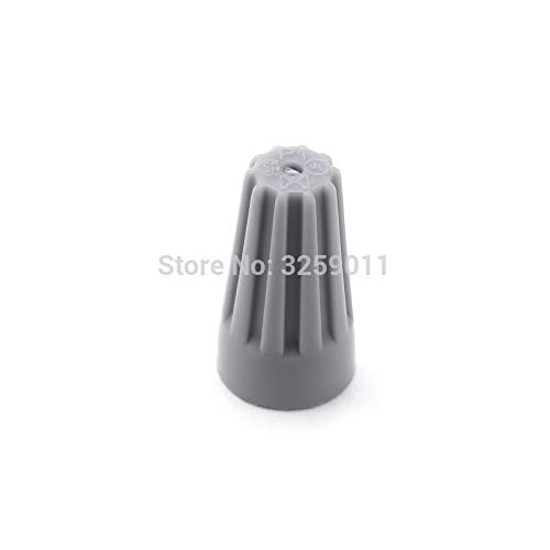 Gimax 2000PCS Electrical Wire Twist Nut Connector Terminals Cap P1 Gray/Grey Closed Terminal Lugs Press Line Cap 22-14 AWG