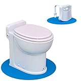 Silent Venus White Upflush Toilet (1-Piece Kit) - Macerating Toilet System with Round-Front Standard Bowl - Powerful Upflush Toilet For Basement
