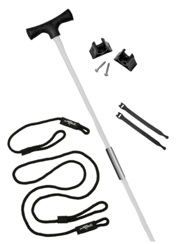 Stick It Anchor Pins 2 Piece 10' White Anchor Pin with Tube Connector and Lanyard System