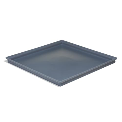 PIG Poly Utility Tray | Plastic Tray | 6.18 Gallon Sump Capacity | 29.5" W x 29.5" L x 2" H | Gray | PMB30613