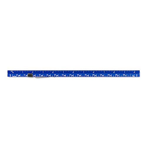 Image of Alumicolor Aluminum Architect Pocket Scale With Clip, 6IN, Blue