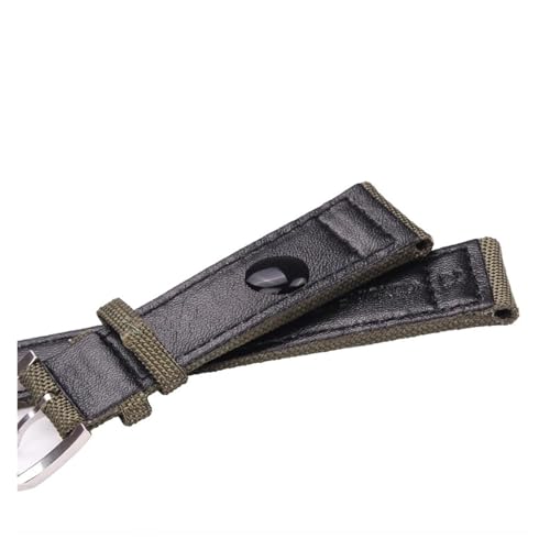 Correa de reloj de nailon verde de 21 mm para senderismo 6