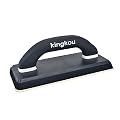 Kingkou Rubber Grout Float 4" x 9-1/2" Gum Rubber with Soft Grip Handle Black - 1Pack