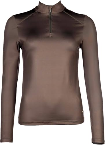 HKM Damen Summer Milano II Funktionsshirt, Taupe, L