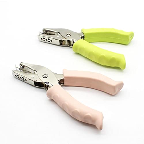 Image of Hole Paper Punch Perforator Metal Hand Held Paper Puncher Light Pink 3mm | 1 Piece Single Hole Punch