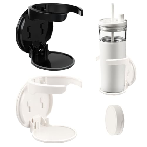 2 Pack Collapsible Water Bottle Holder Space Saving Wall Mounted Cup Holder Compatible with Stanley Coffee Shower Beer Cups
