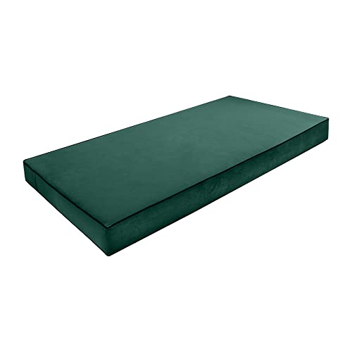 Cover ONLY Twin Contrast Pipe Velvet Indoor Daybed Mattress 75