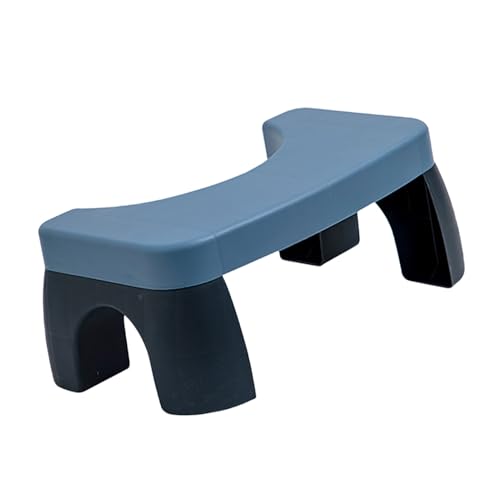 Xixian Banqueta de Cócoras para Pés de Vaso Sanitário para Melhor Postura e Resistência Ao Deslizamento - Banqueta Penico PP (Azul)