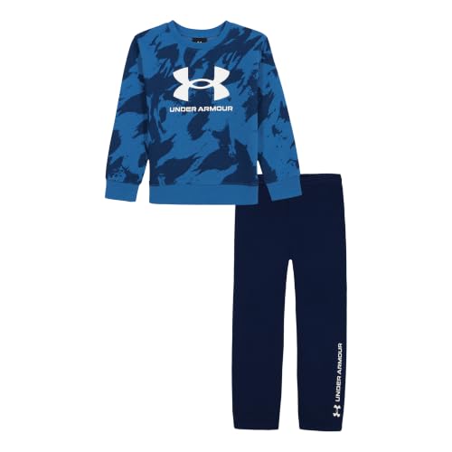 Image of Under Armour Boys' 2-Piece Hoodie Set, Pullover Sweatshirt and Fleece Pants
