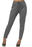 Elara Damen Stoffhose Elegant Chunkyrayan 5897 Grau-38 (M)
