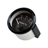 Auto Wassertemperaturanzeige, Universal 2 52mm Wassertemperatur Temperaturanzeige Werkzeug für Instrument mit Sensor, Automotor Kfz Wassertemperatur Messgerät Celsius für Auto Rennfahrer LKW