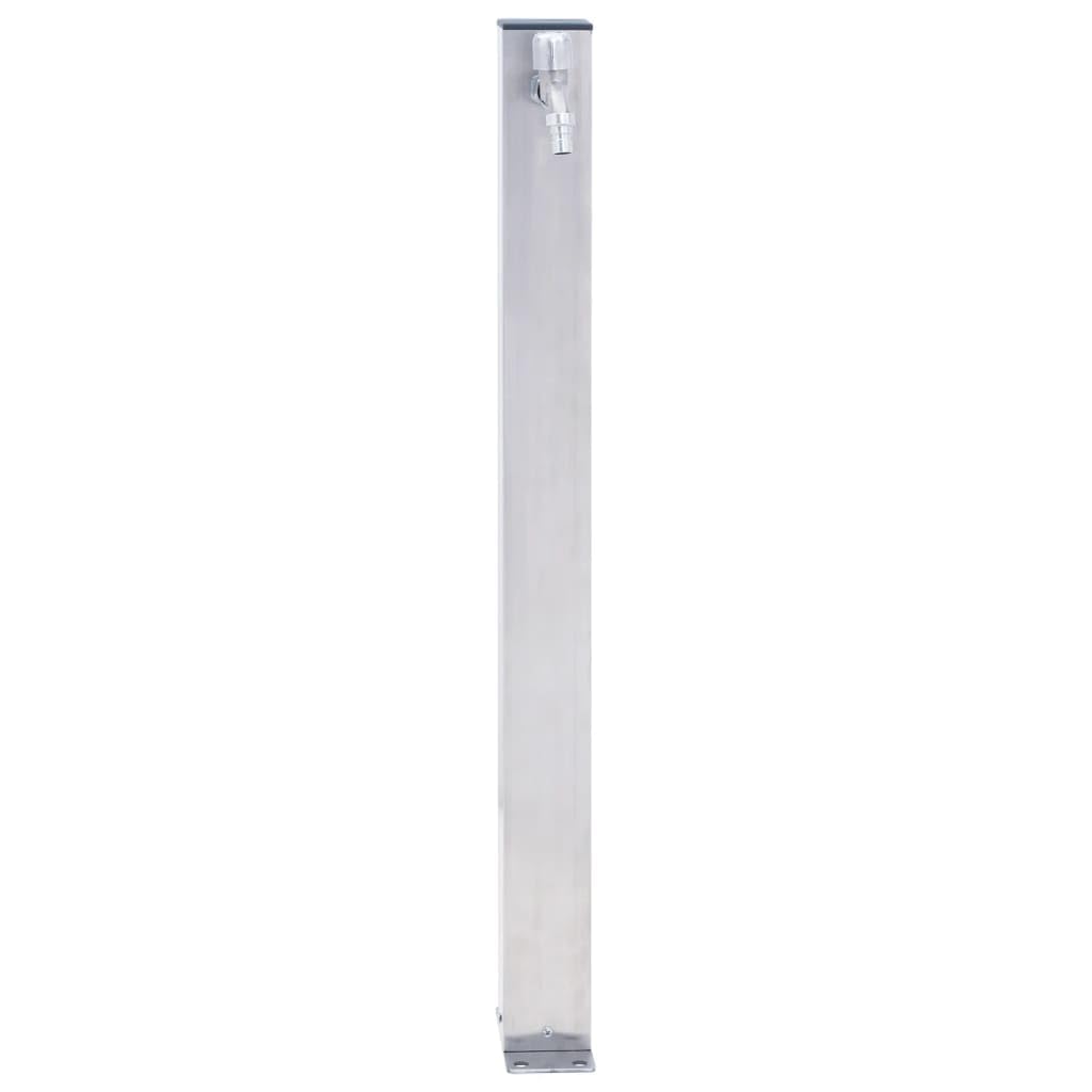 Tidyard Colonne à Eau de Jardin avec Robinet Colonne d’Eau en Acier Inoxydable 60 cm carré