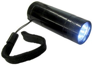 Anodized aluminum 6 LED Pocket Flashlight