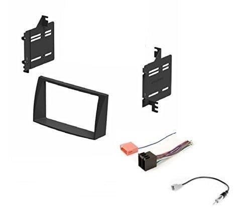 ASC Audio Car Stereo Install Dash Kit, Wire Harness, Antenna Adapter Combo for Installing an Aftermarket Double Din Radio for 2009 2010 Hyundai Sonata- No Factory NAV Vehicles