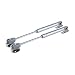 2 sztuk 20-100N pneumatyczne sprężyny gazowe Hydrauliczne uchwyt do drzwi do zawiasów na szafki kuchenne do sprzętu meblowego (Color : 80N, Size : One size)