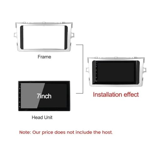 Cadre Façade Cadre Radio Toyota Verso R20 2009-2018 Kit Dash Installation Android 7 Pouces