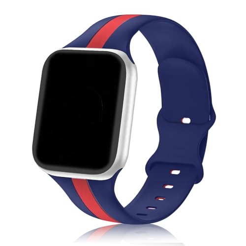 Image of GRIPP Tutone Soft Silicone Watch Strap for 44mm /45mm /46mm /49mm, Watch Series 11 /10 /9 /8 /7 /6 /5 /4, SE 3 /2 /1, Ultra 3 /2 /1, Durable, Flexible, Lightweight, Adjustable (Watch Not Included)