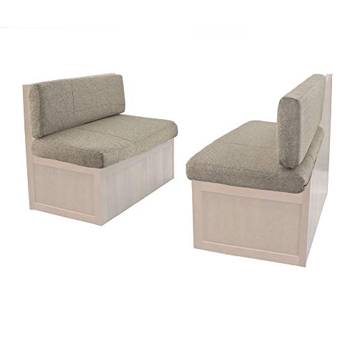 RecPro RV Dinette Cushion Set with Memory Foam | Booth Seats & Backrests | Suprima Cloth (Oatmeal 36)
