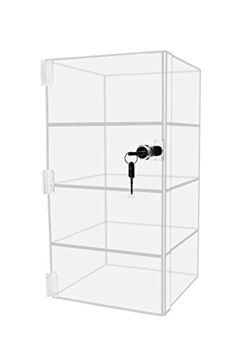 Marketing Holders Acrylic Locking Vertical Cabinet with Keys 8
