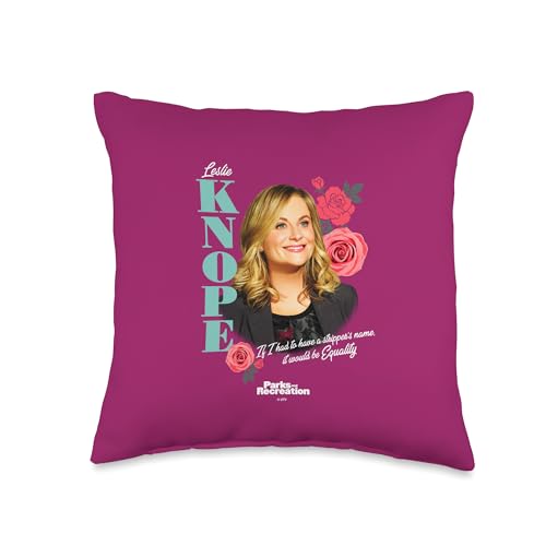 Parks and Recreation Leslie Knope Equality Throw Pillow
