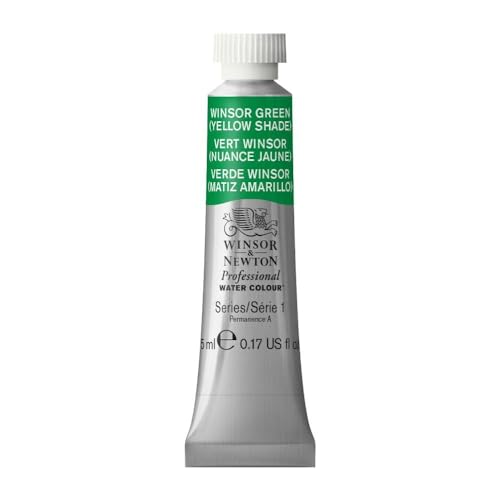 Winsor & Newton Professional Watercolor, 5ml (0.17-oz) Tube, Winsor Green Yellow Shade