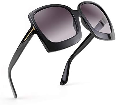 Karsaer Retro Square Round Oversized Women Sunglasses Large Frame Vintage Women Shades K7075