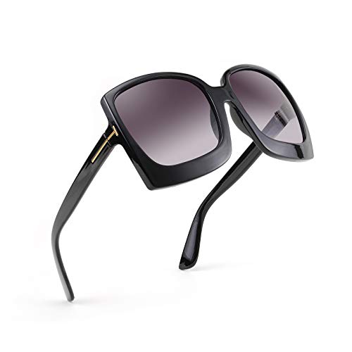 Karsaer Retro Square Round Oversized Women Sunglasses Large Frame Vintage Women Shades K7075 #TOP9