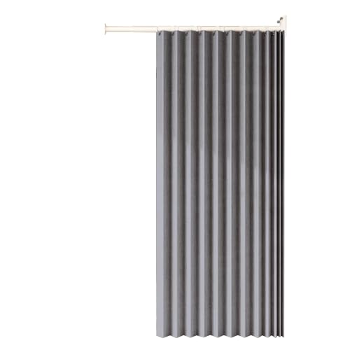 Room Divider,Foldable Partition Curtain- Thick Polyester Fabric Room Divider for