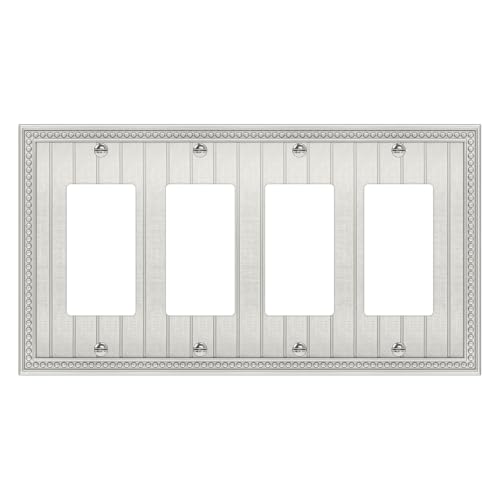 Placa de cubierta de níquel cepillado para decoración cuádruple rígida 2