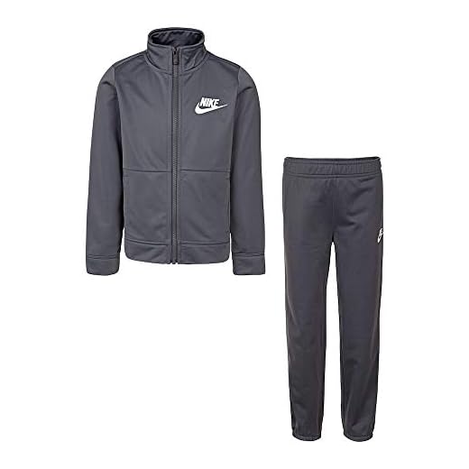 Nike Boy`s Therma Dri-Fit 2 Piece Tracksuit (Anthracite (86E130-G1A) /White, 24 Months)