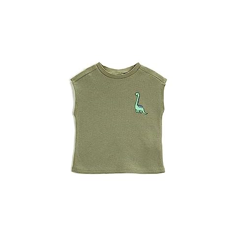 T-shirt Koton Dinosaure Kaki Cover