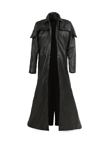 Mens NCR A7 Ranger Cowboy Duster Costume Adult Leather Veteran Ranger Classic Armor Vault Coat Jacket4