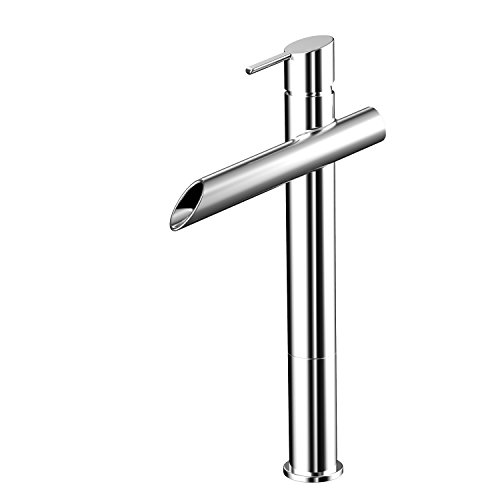 AWA - Zenawa - Vessel - Chrome - washbasin Tall tap Mixer Waterfall spout