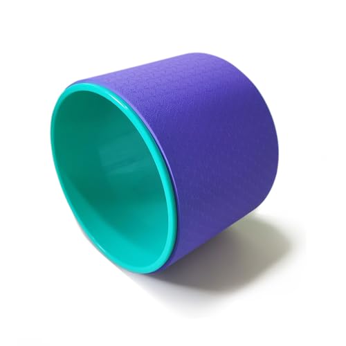 TIKHJ ヨガホイール ヨガリング ピラティスリング ヨガ ホイール ストレッチ用リング 背中ストレッチ ヨガ器具 ダイエット器具 (パープル)