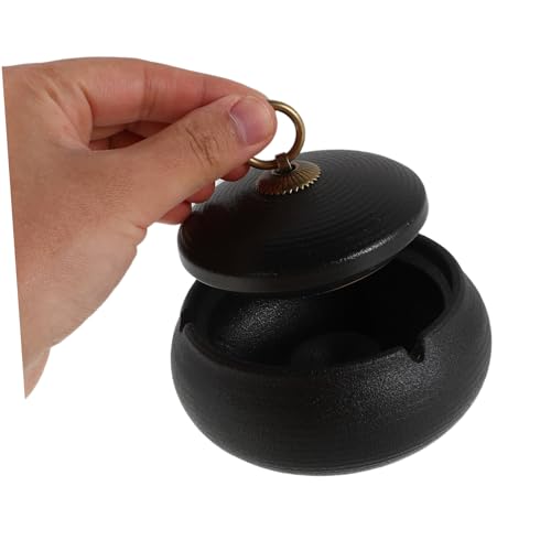 Cendrier avec couvercle portable compact et facile à nettoyer pour la maison - 7