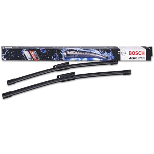 Image of BOSCH 3397007856 AeroTwin Wiper Blade Combo Pack - Set of 2 (18 inch & 19 inch) | Driver and Passenger Side Original Equipment Replacement Blades