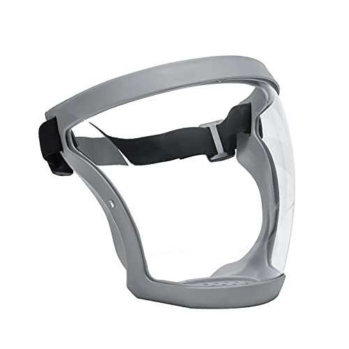 PETUFUN Pantalla fácil de seguridad con montura de gafas Protección facial integral, Pantallas faciales de protección ultra claras, antipolvo, protección antisalpicaduras de gotas