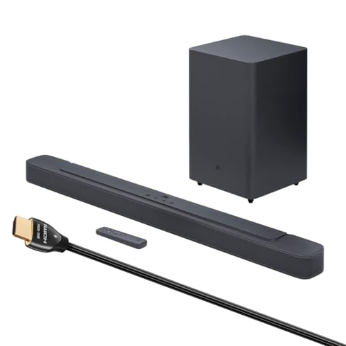 Image of JBL Bar 2.1 Deep Bass (MK2) - 2.1 Channel soundbar with Wireless subwoofer (6.5 inch) with High Speed 2.1 HDMI Cable - 8K /10K, 48Gbps - 2.25m