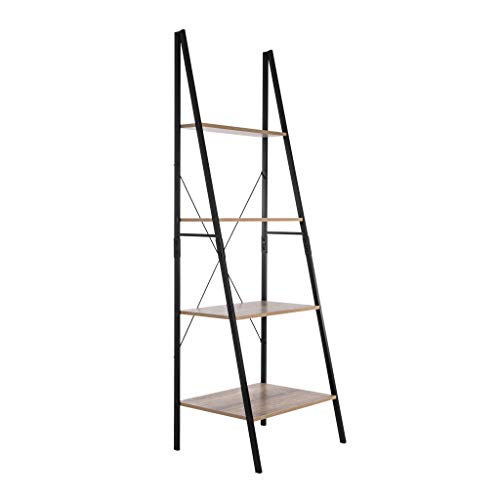 Tribeca A-Frame Ladder Shelf Bookshelf, Brown