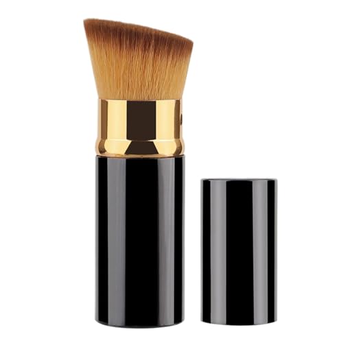 Brocha de base - Aplicador cosmético con tapa | Pincel de maquillaje para mujeres, para protector solar, colorete, bronceador, iluminador de viaje y celebraciones