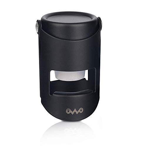 OWO Champagne Stopper with Stainless Steel, Professional Bottle Sealer for Champagne, Cava, Prosecco & Sparkling Wine, Champagne Saver Plug with Food Grade Silicone (1pack)