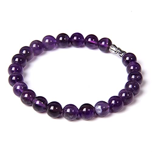 Bracelet améthyste violette en cristal de quartz pour vos moments de sérénité - 3