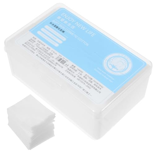 NOLITOY 2sets Reusable Non-Woven Makeup Rounds Pads Nail Polish Remover Facial Pads for Women 1080pcs*2