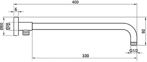 Esőzuhanyfej részlet nézet