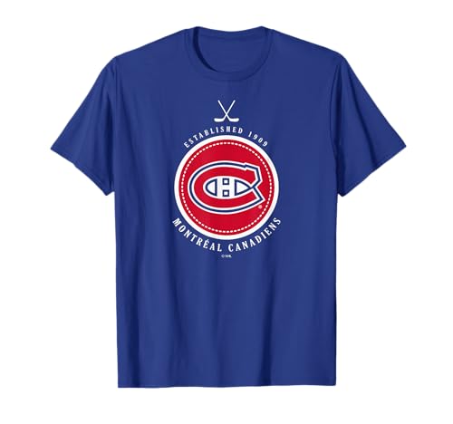 Montreal Canadiens Est 1909 Royal Officially Licensed T-Shirt