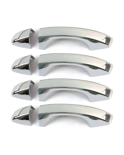 YYGGWL Resistente ai Graffi Kit Protezione Graffi Per Maniglia E Scodella Porta Senza Foro Jetta VS5 2019(Electroplating)